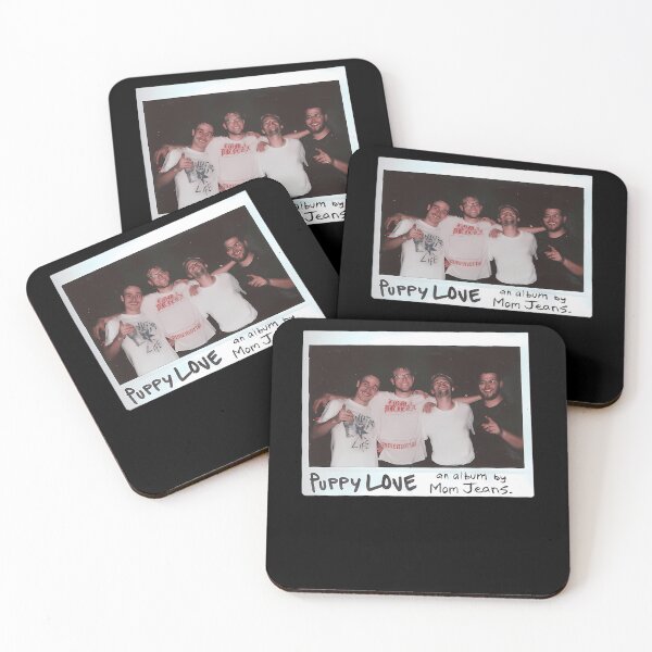 Artikelvorschau, Polaroid-Foto von vier lächelnden Männern unter einem Welpen entworfen und verkauft von firstpricecat.