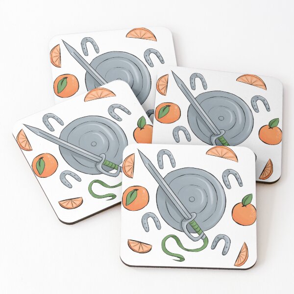 Item preview, sword, shield, horseshoes and oranges designed and sold by an0nimaB.