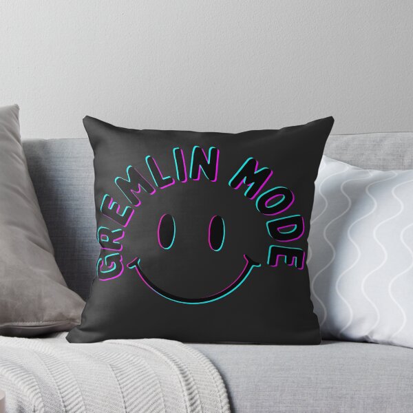 Item preview, neon smiley: gremlin mode designed and sold by Chaotic Illustrations by Nessie.