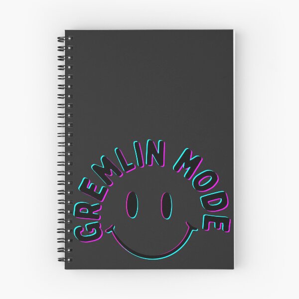Item preview, neon smiley: gremlin mode designed and sold by Chaotic Illustrations by Nessie.