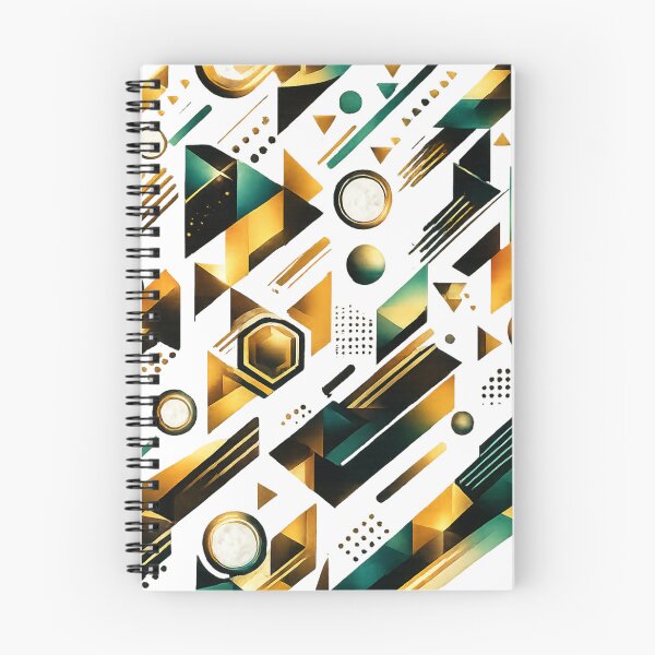 Item preview, Luxury Gold & Teal Abstract Geometric Pattern | Seamless Modern Design designed and sold by Tshirtstory.