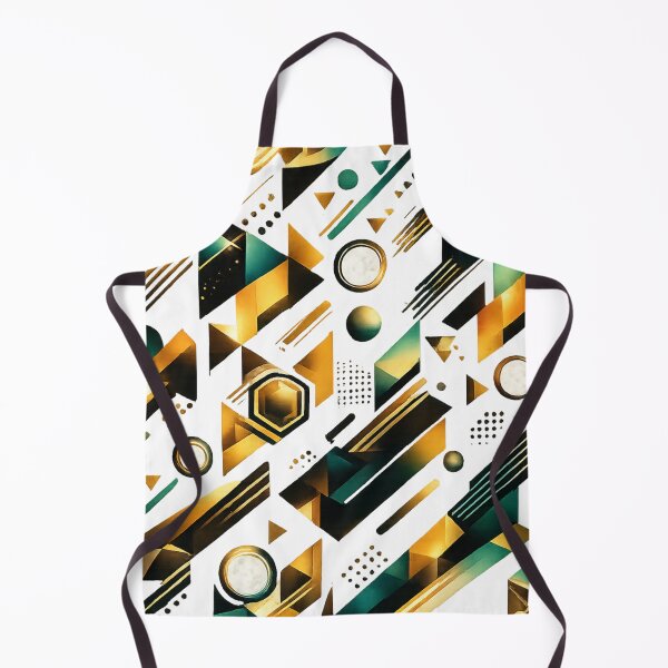 Item preview, Luxury Gold & Teal Abstract Geometric Pattern | Seamless Modern Design designed and sold by Tshirtstory.