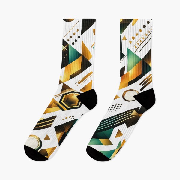 Item preview, Luxury Gold & Teal Abstract Geometric Pattern | Seamless Modern Design designed and sold by Tshirtstory.