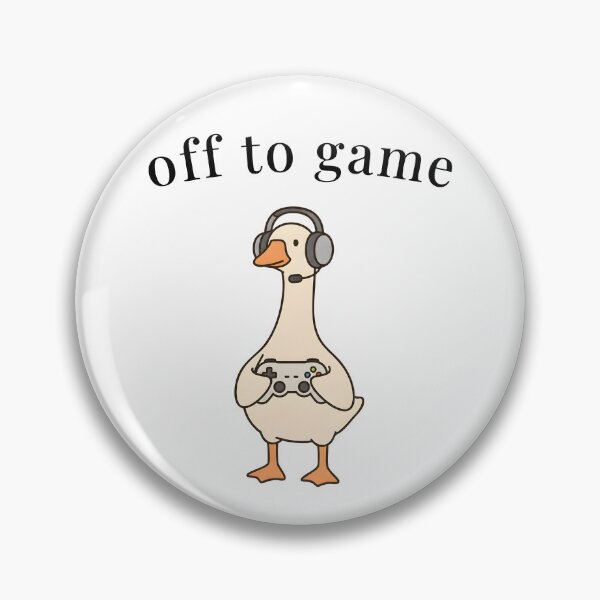 Item preview, Off To Game Funny Gamer Goose designed and sold by srowdy.