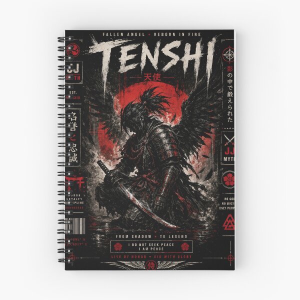 Item preview, Tenshi Fallen Angel Reborn in Fire Streetwear Design designed and sold by RandomArtsByJo.