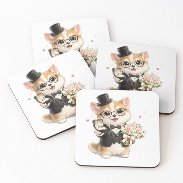 Item preview, funny dog Proposing with Diamond Ring and Roses designed and sold by QuiteOrbit.