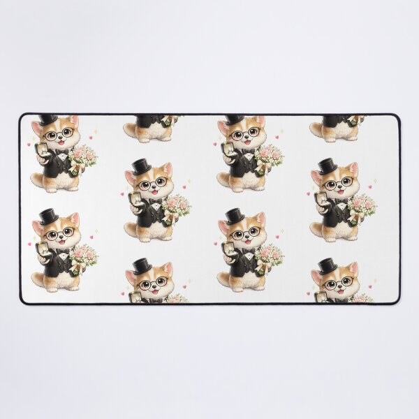 Item preview, funny dog Proposing with Diamond Ring and Roses designed and sold by QuiteOrbit.