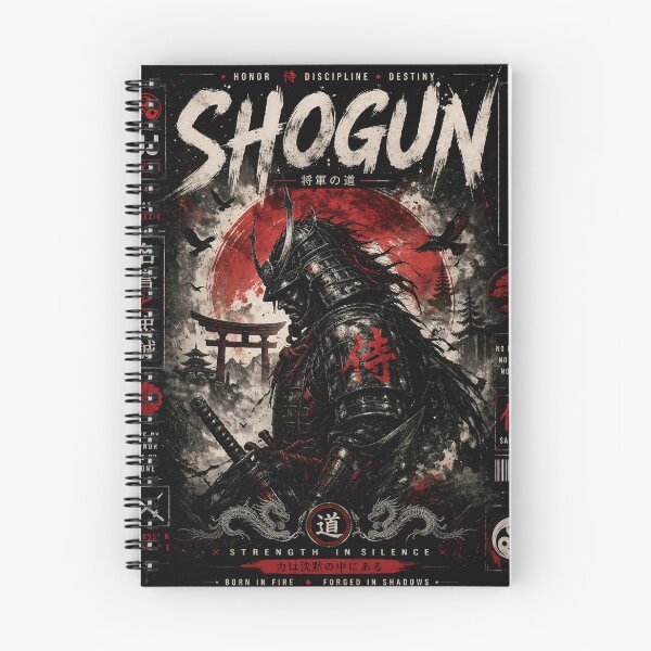 Item preview, Shogun Strength in Silence Samurai Streetwear Design designed and sold by RandomArtsByJo.