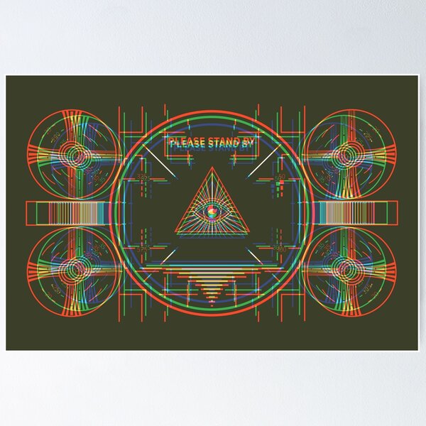 Item preview, Illuminati Stand By soft Glitch - Dark designed and sold by animinimal.