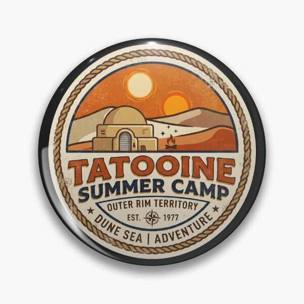 Item preview, Retro Summer Camp on Tatooine designed and sold by Cine Store Merch.