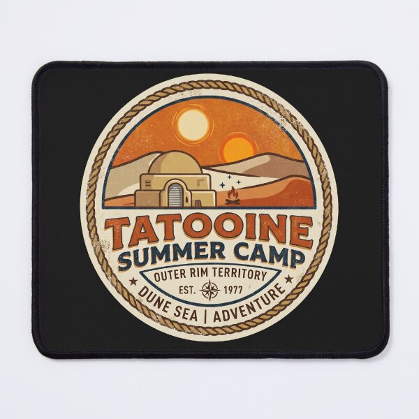 Item preview, Retro Summer Camp on Tatooine designed and sold by Cine Store Merch.