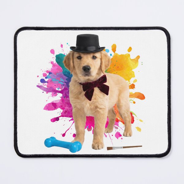 Item preview, Golden Retriever puppy with a top hat designed and sold by CHRISMARTE.