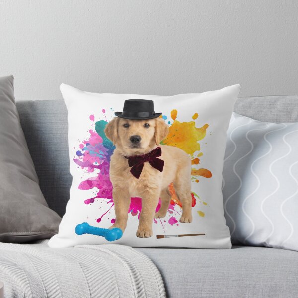 Item preview, Golden Retriever puppy with a top hat designed and sold by CHRISMARTE.