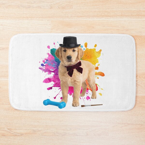 Item preview, Golden Retriever puppy with a top hat designed and sold by CHRISMARTE.