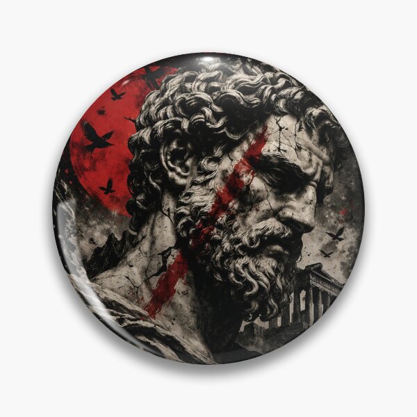 Item preview, Titan Fate Favors the Relentless Greek Warrior Streetwear Design designed and sold by RandomArtsByJo.