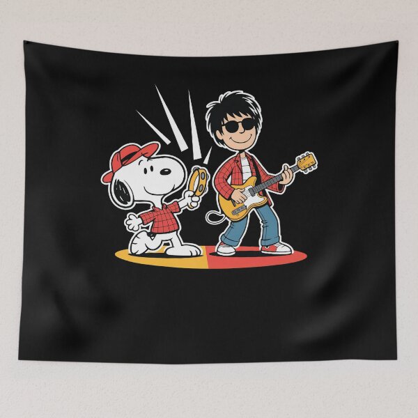 Item preview, Canine Musician Rocking Out with Guitar Player designed and sold by PaulaWo.
