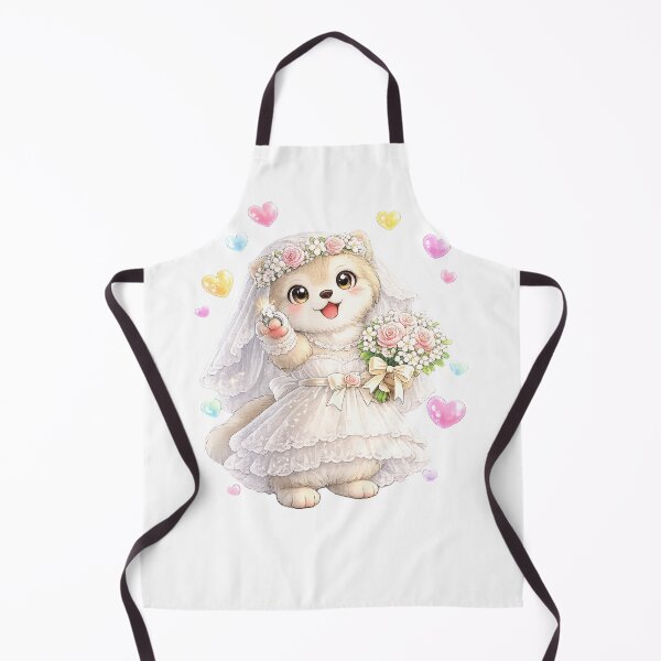Item preview, Cute dog Bride Wedding Dress Kawaii Animal Bride designed and sold by QuiteOrbit.