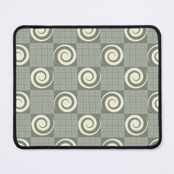 Item preview, Sage Green Spiral Checker Pattern | Minimal Retro Seamless designed and sold by Dino-Lune.