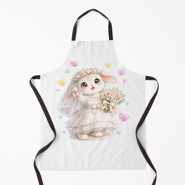 Item preview, Adorable Rabit Bride with Ring and Flowers designed and sold by QuiteOrbit.