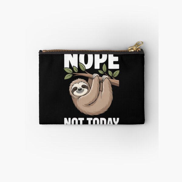 Item preview, Funny Nope Not Today Sloth Hanging Tree Cute Lazy Animal  designed and sold by Zizo-DR44.