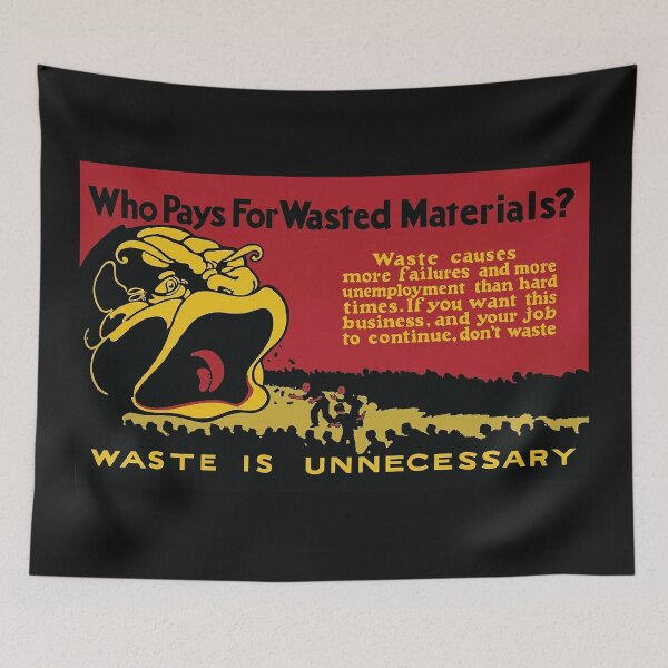 Item preview, Waste Is Unnecessary designed and sold by The Ravens Ballad.