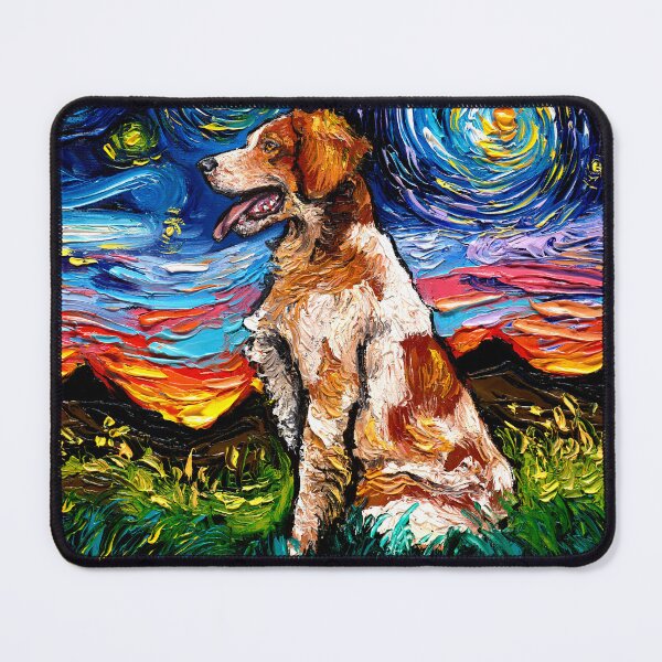 Item preview, Brittany Spaniel Night designed and sold by AjaTrier.