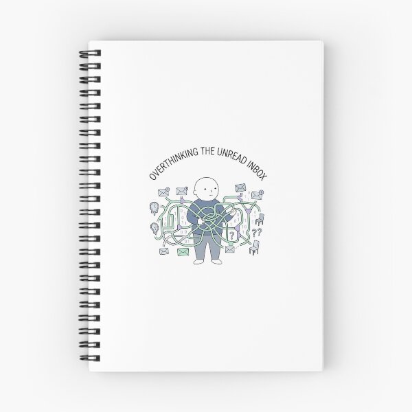 Item preview, Overthinking Unread Emails Deadpan Burnout  designed and sold by kwcricky.