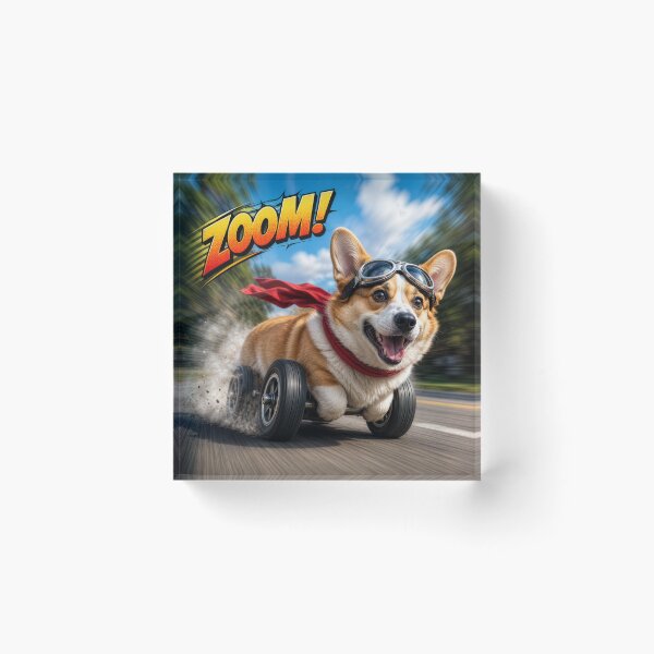 Item preview, Corgies Zoom Into Style with Our Fastest Fan Favorite! designed and sold by FiggletThreads.