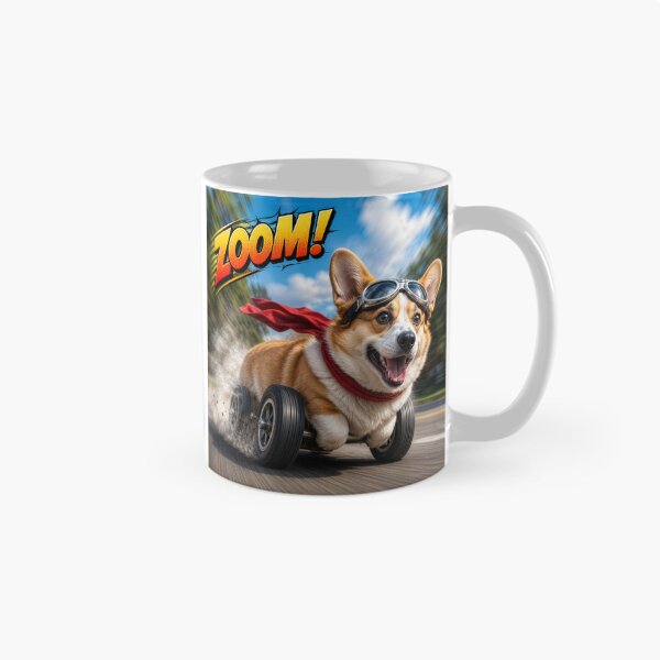 Item preview, Corgies Zoom Into Style with Our Fastest Fan Favorite! designed and sold by FiggletThreads.