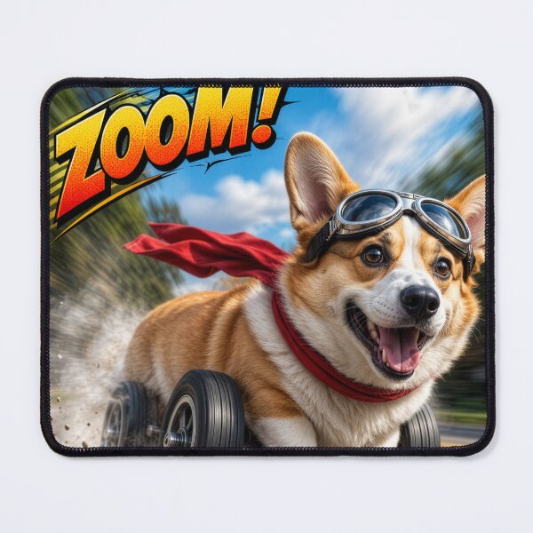 Item preview, Corgies Zoom Into Style with Our Fastest Fan Favorite! designed and sold by FiggletThreads.