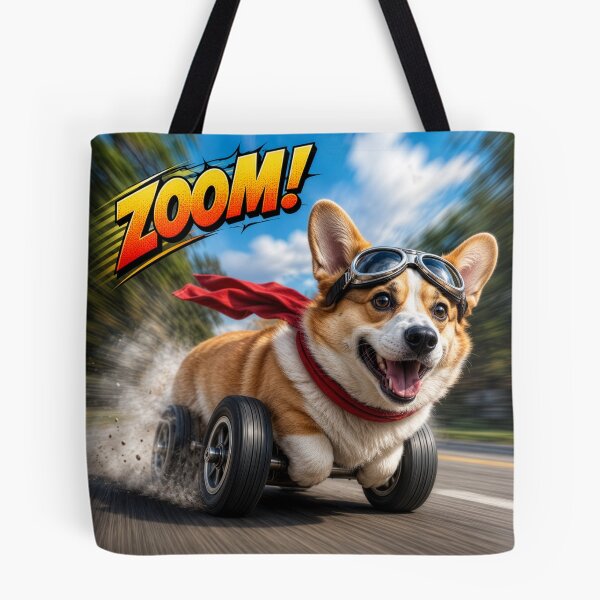 Item preview, Corgies Zoom Into Style with Our Fastest Fan Favorite! designed and sold by FiggletThreads.