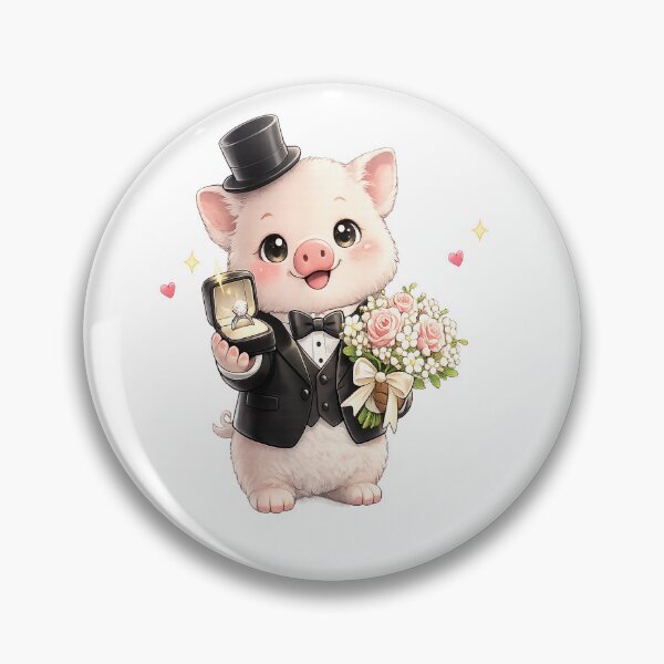 Item preview, Pig Couple Matching Wedding Funny men designed and sold by QuiteOrbit.