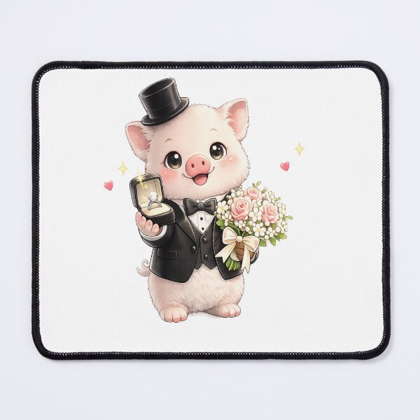 Item preview, Pig Couple Matching Wedding Funny men designed and sold by QuiteOrbit.