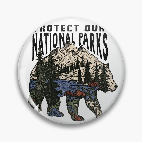 Item preview, National Parks Bear Vintage Wildlife Adventure Design designed and sold by ronakris009.