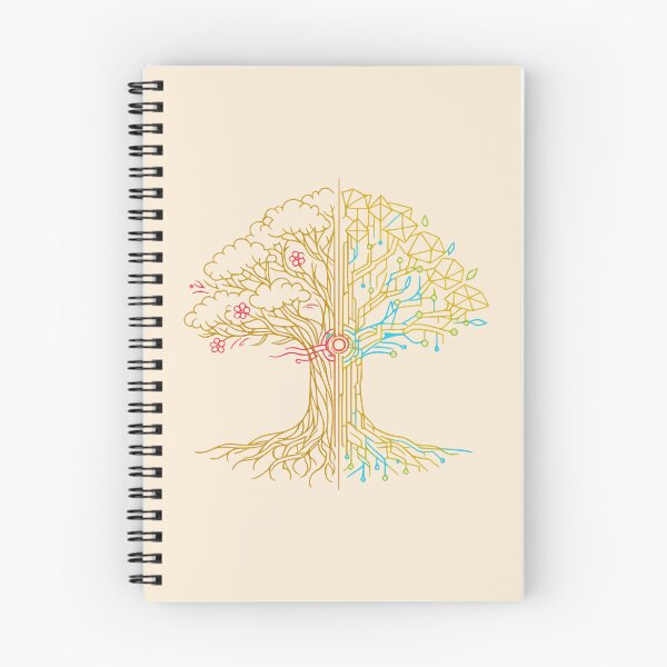 Item preview, Minimalist Line Art Cybernetic Tree designed and sold by KungPowUnicorn.