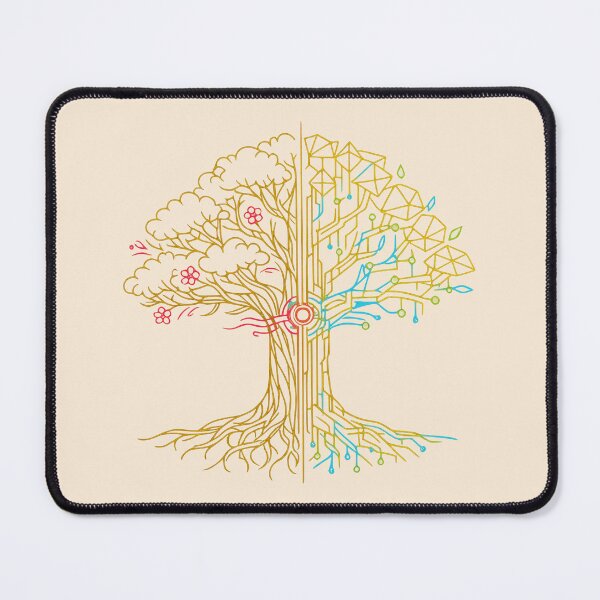 Item preview, Minimalist Line Art Cybernetic Tree designed and sold by KungPowUnicorn.