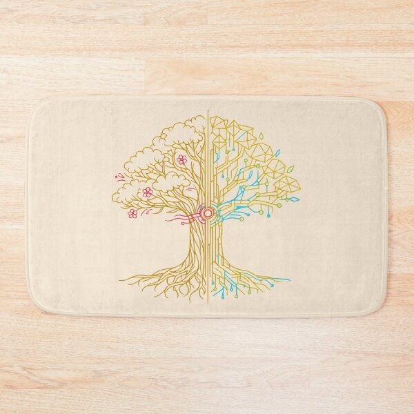 Item preview, Minimalist Line Art Cybernetic Tree designed and sold by KungPowUnicorn.