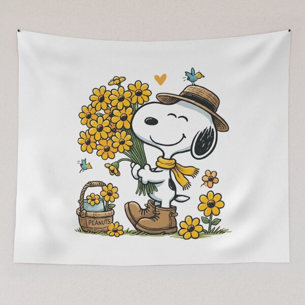 Item preview, Cute Snoopy Yellow Flowers designed and sold by DamianRoy88.