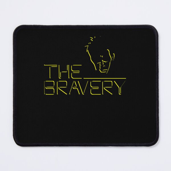 Item preview, Neon Outline of a Male Face Next to The Bravery designed and sold by Joeyskateboards.