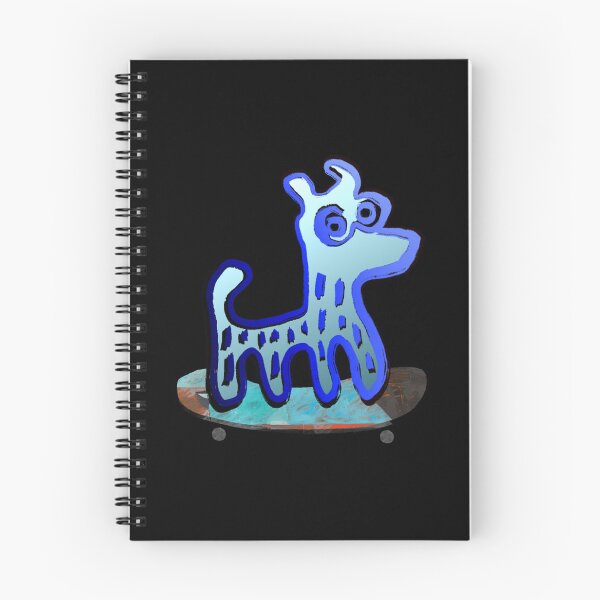 Item preview,  Animal Skate Cute Blue Monster Riding Skateboard Illustration designed and sold by CuriousKingShop.