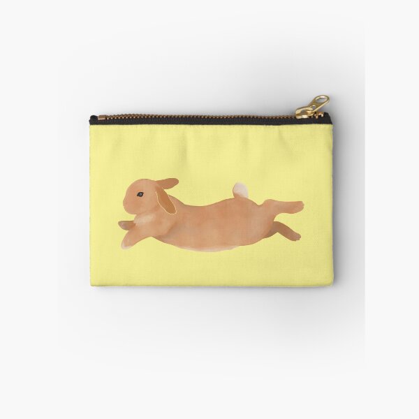 Item preview, Jumping binky Mini Lop bunny watercolor designed and sold by tayaan.