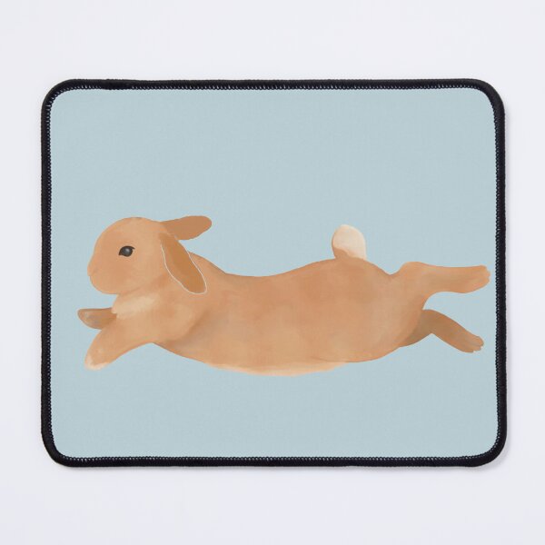 Item preview, Jumping binky Mini Lop bunny watercolor designed and sold by tayaan.