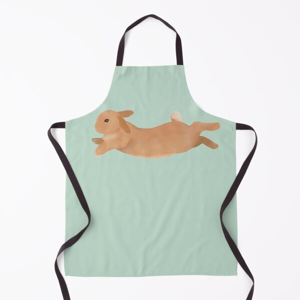 Item preview, Jumping binky Mini Lop bunny watercolor designed and sold by tayaan.