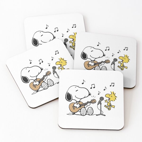 Item preview, Snoopy Playing Acoustic Guitar Woodstock Singing Peanuts designed and sold by DamianRoy88.