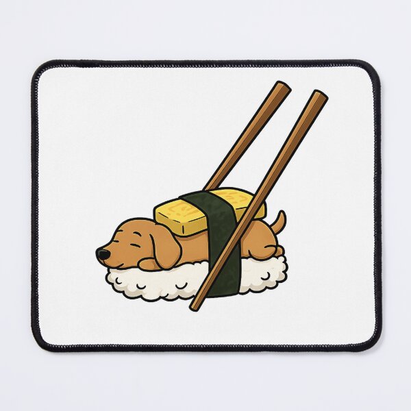 Item preview, Sleepy Sushi Dachshund designed and sold by wingoo22.