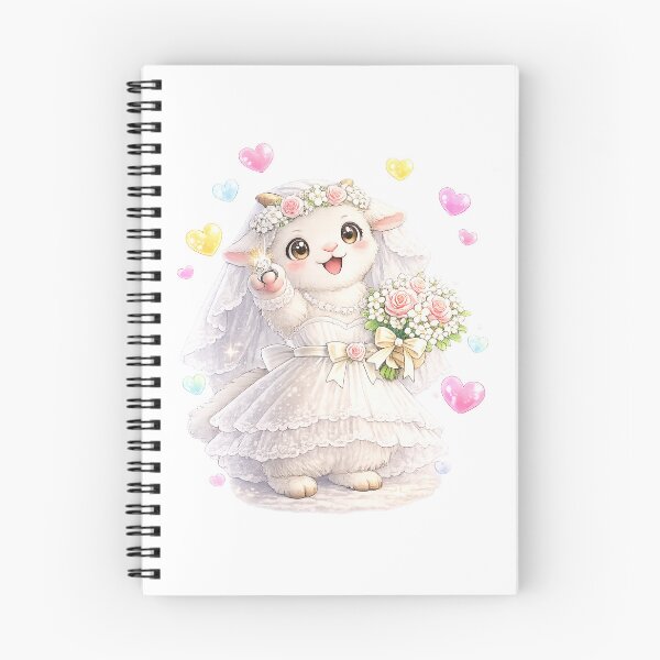 Item preview, Adorable Goat Bride with Ring and Flowers designed and sold by QuiteOrbit.