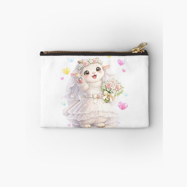 Item preview, Adorable Goat Bride with Ring and Flowers designed and sold by QuiteOrbit.