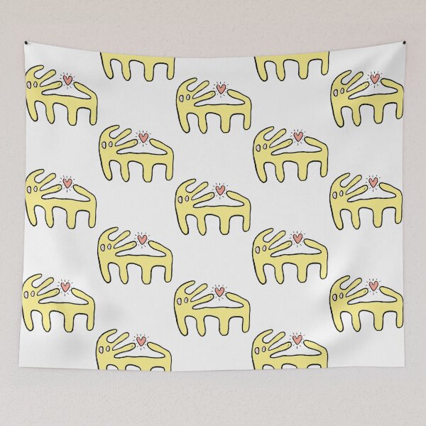 Item preview, Dog Love Minimalist Abstract Yellow Poop Hound Illustration designed and sold by CuriousKingShop.