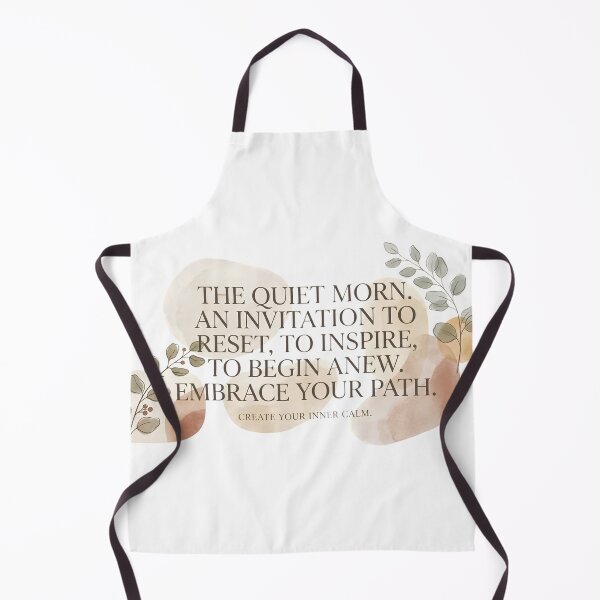 Item preview, Quiet Morning Reset Motivational Quote designed and sold by VastOfficial.