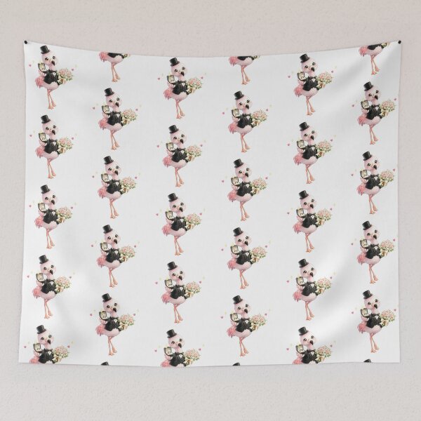 Item preview, Cute Flamingo Proposal Romantic Animal Wedding Gift designed and sold by QuiteOrbit.